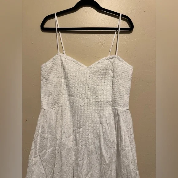 Aerie White eyelet Mini Dress - Picture 5 of 8